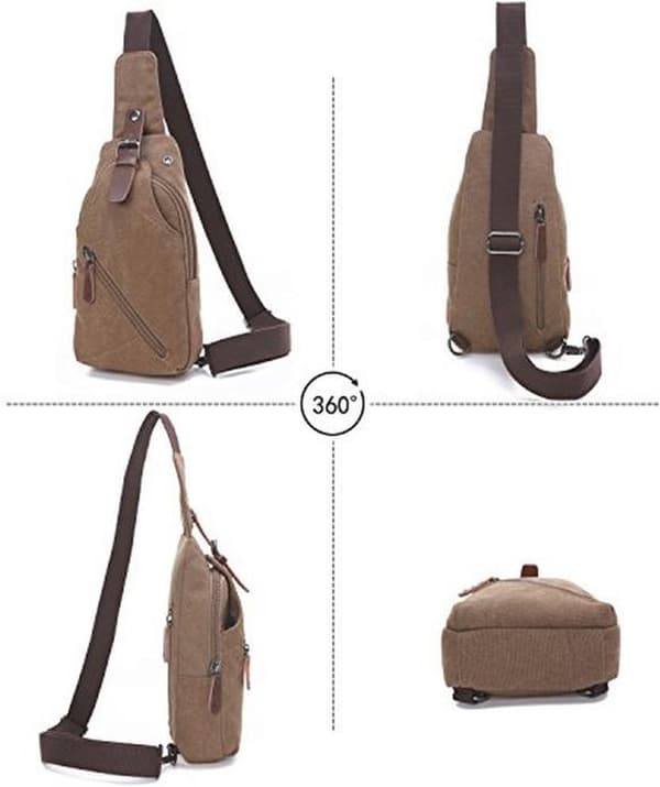 Multifunktionel crossbody-taske til studerende og udendørsaktiviteter
