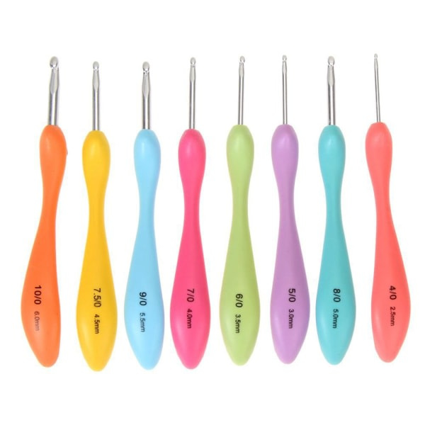 pc/ set virknålar stickning nålar ergonomiska virknål set vävning garn DIY handgjorda verktyg