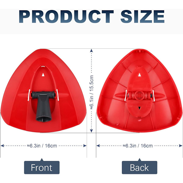 Velegnet til H2PrO moppehoveder med spinmoppebase, 3 stk, 1 stk