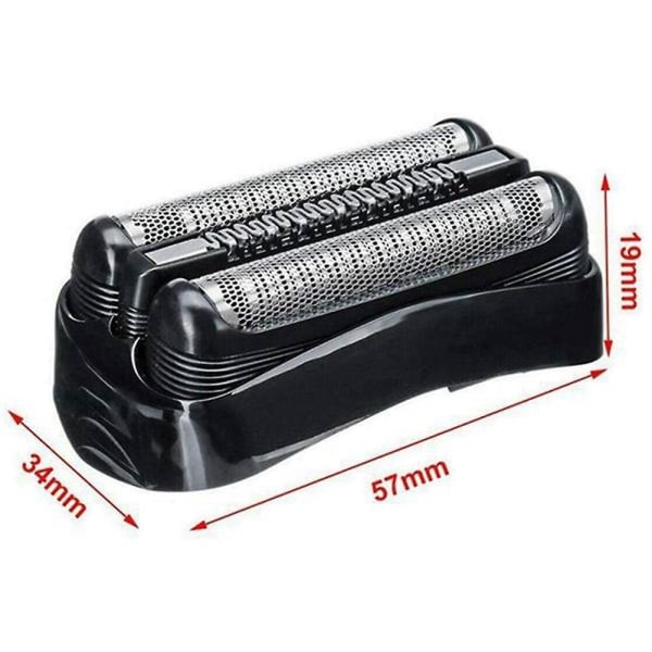 2 stk 21b erstatningshode for barbermaskin, Passer for 21B Braun barbermaskin S3-serien nett 3010s3020s300s3000s dekselnett