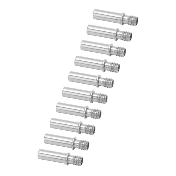 10 stk M6 Hotend-halsrør - Direkte tilslutning, Holdbart rustfrit stål 3D-printer Hot End-halsrør til i3 Mega