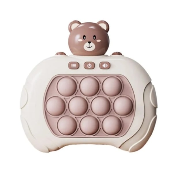 Pop It Spil - Pop It Pro Lysende Spil Hurtig Tryk Fidget Spil Rosa Kanin brown