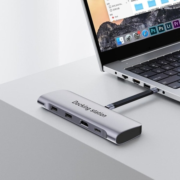 Lyhyt USB-C - USB-C -kaapeli, nopeampi lataus, 8K-video ja 40 Gbps:n tiedonsiirto