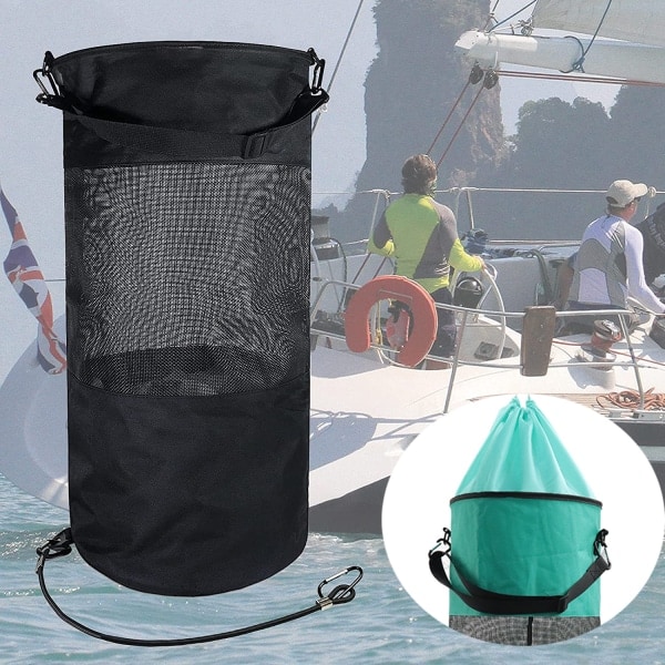 Båt Avfallspåsar Bärbar Mesh för Din Båt Kajak eller Husbil Båt Sopåsar Yachting Sopåsar