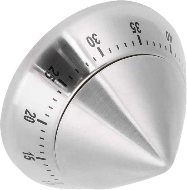 Køkken Kogetimer i Rustfrit Stål Mekanisk Timer Påmindelse Timingsværktøj (Spids Form)