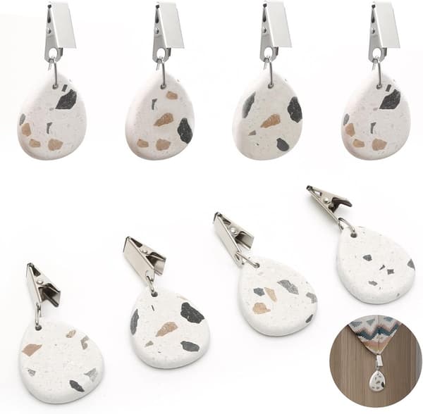 8 delar dukvikter - polystone - Dukvikter - Dukhängare - Viktade utomhusdukhängare