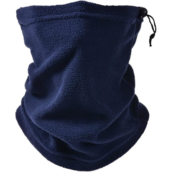 Blå sykkelhalsvarmer, Polar Fleece vinterhalsrør for kvinner, vindtett skjerf for skøyting, fotturer og utendørs sport REd