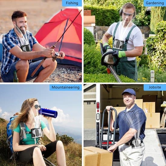 Vifte - Midjevifte - USB-ladefunksjon - Oppladbar vifte - Campinglysfunksjon