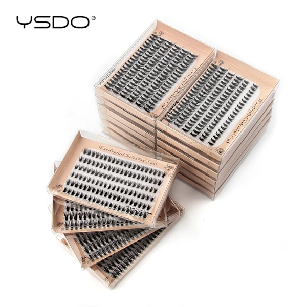 10/20/30D Individuelle Vippeextensioner Fluffy Naturlige Vippeextensioner Bundler Dramatiske Vippeextensioner Bløde 3D Falske Vippeextensioner Makeup Eup Cils 10D 10D 8mm