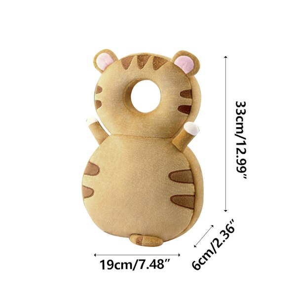 Sort Fredag Tilbud Overraskelse Baby Walker Hovedbeskyttelse Rygsæk Bære, Småbørn Hovedbeskyttelse Pude, Tiger (FMY)