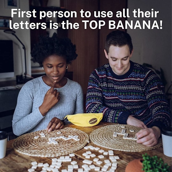 Bananagrams Bild | Ordspel | Åldrar 7+ | 2-6 spelare | 15 minuters speltid[HK]