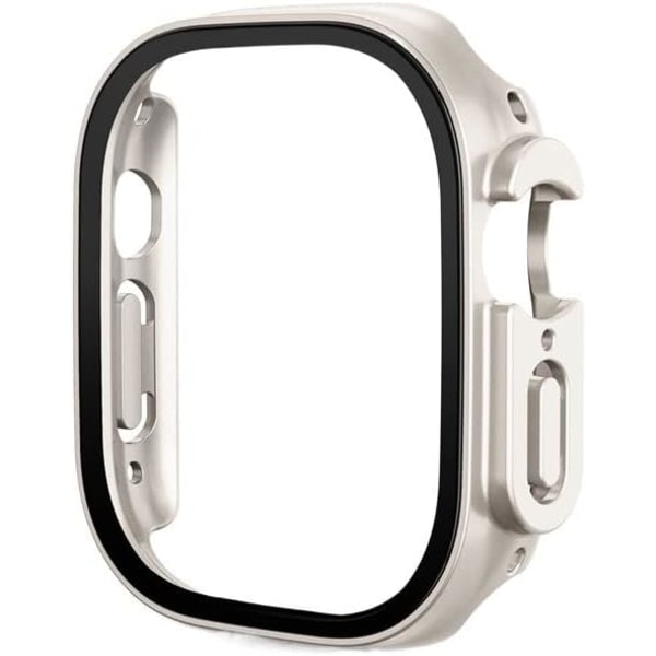 2 kpl karkaistua lasia Apple Watch Ultra 49 mm:lle, sisäänrakennettu näytönsuoja, täysi peitto iWatch Series Ultra 49 mm:n koteloon