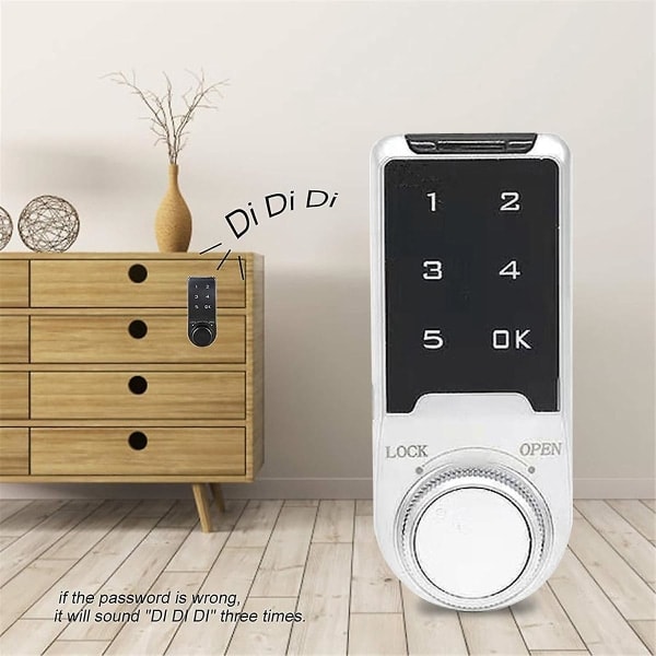 Digitale Enveis Dørlåser, Tastaturlås, Elektronisk Tastatur Enkelt Sylinder Dørlås, Digital Kombinasjon ([HK])