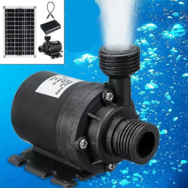 50w 800l/h Solar Panel Powered Water Pump Pond Garden Water Submersible Water Aquarium Pumps Accessories Top (FMY)