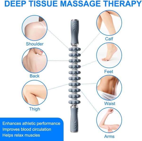 ING Massageboll - massagerulle - massage - blå