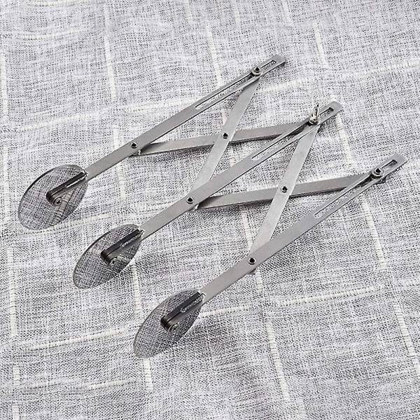 Dej Cutter Kakaodeler, Rustfrit Stål 7 Hjul Justerbar Dej Hjul, Multifunktionel Rustfrit Stål Dejdeler Skæreskive Pizza Cutter