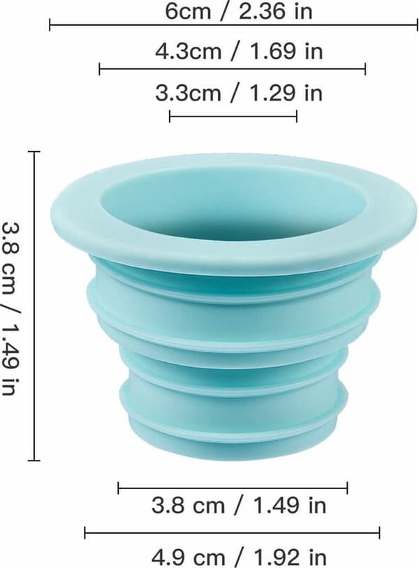 ING Tätning - Avloppsrörstätning - 4-pack Silikonring Luftfräschare Avloppsrörspackning