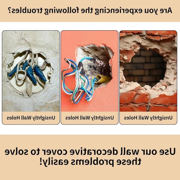 6x Svarte Dekorative Dekkrosetter i Rustfritt Stål for Rørgjennomføring Ø 25 mm