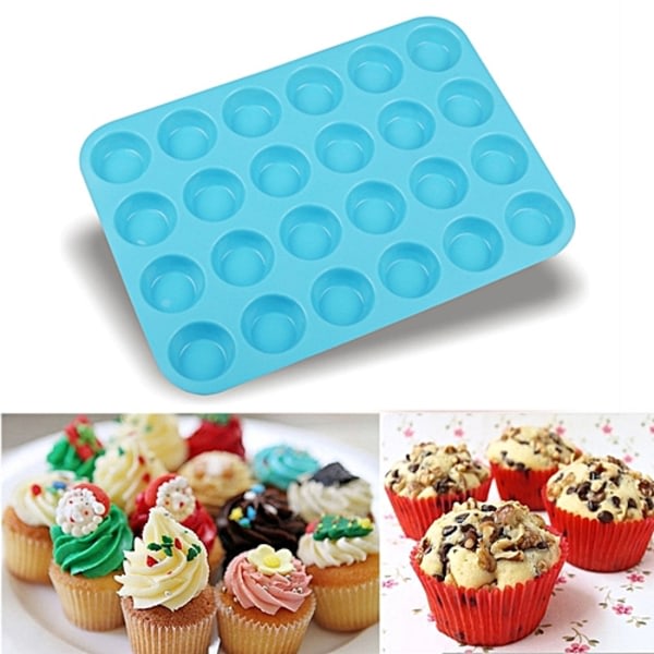 Muffinsform 24 st. Mini muffins Muffinsform Silikonform Bakform