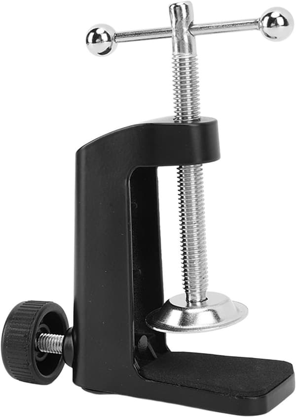 C-formet skrivebordsstativ - justerbar C-formet skrivebordslampeclips i aluminium