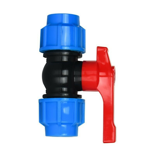 Plastkulventil för 32 mm klämrör