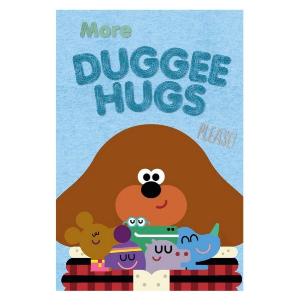 Hey Duggee Fleece Hug filt 150cm x 100cm Blå 150cm x 100cm