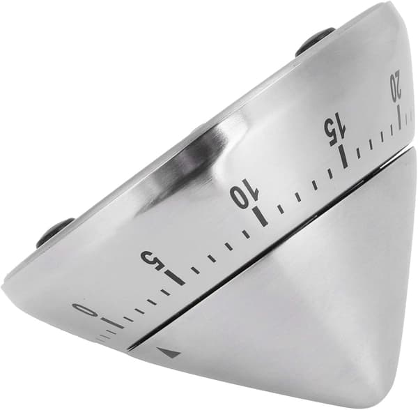 Køkken Kogetimer i Rustfrit Stål Mekanisk Timer Påmindelse Timingsværktøj (Spids Form)