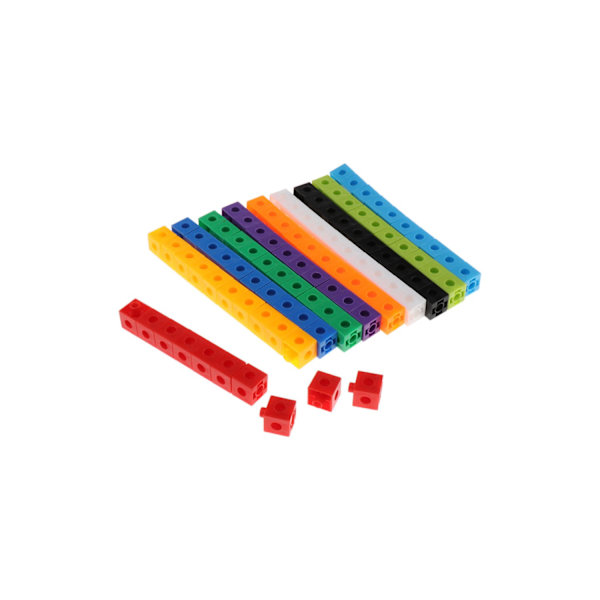 100 Math SnapCubes Räkneblock Bygga 10 Färger
