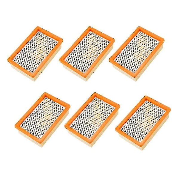 6-pak Filtersæt til Karcher Mv4 Mv5 Mv6 Wd4 Wd5 Wd6 Støvsuger Reservedele Håndtagsfilter
