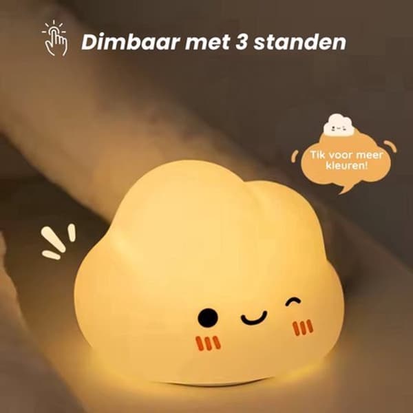 ING Nattlys - Belysning for barnerom - Oppladbart nattlys - Silikon nattlys