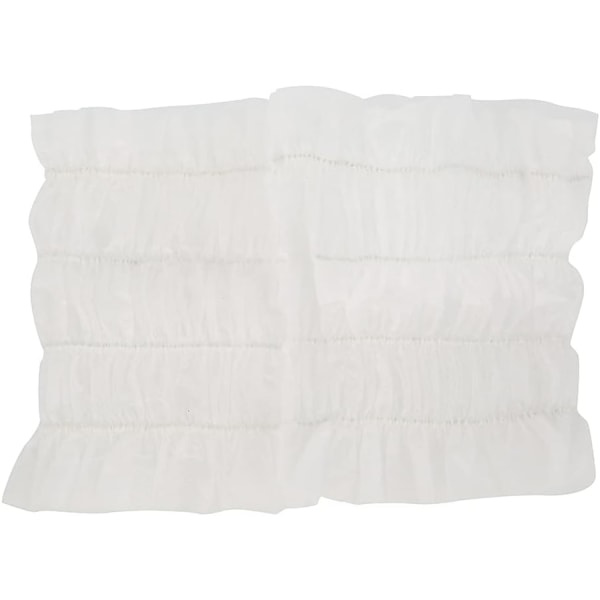 100 st Hårsnoddar i Elastiskt, Engångs, Mjukt, Non-Woven Material, Hudvänligt, Håraccessoarer för Spa, Salong, Makeup, Vit