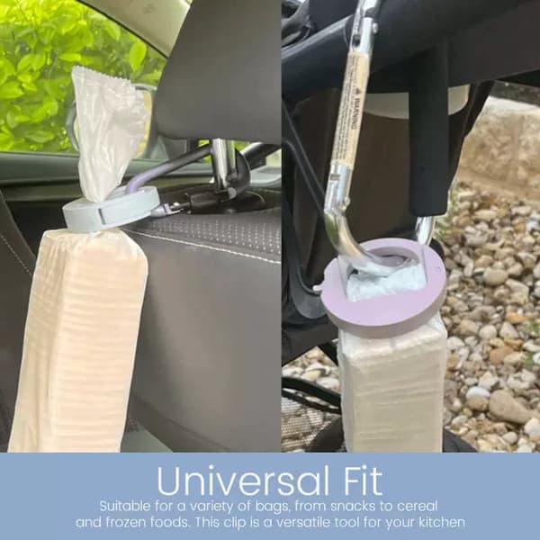 ING Madforseglingsclips, Madclips, Forseglingsværktøjer, forseglingsclips, Forseglingsclips, Farvede madposeforseglingsclips, Plastik, Til forsegling, 3-pak