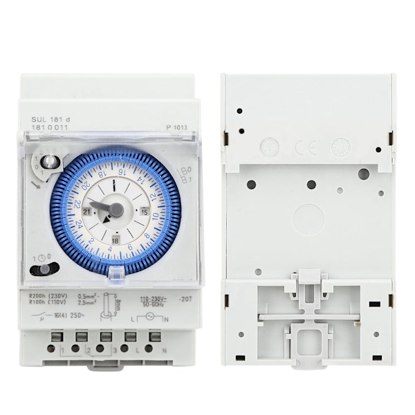 SUL181D Mekanisk Timer 15 Minutter 24 Timers Timer Tidsrelæ 250VAC 16A - 1 Styk