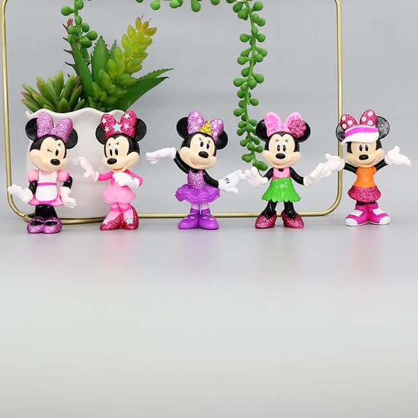 5 stk. Disney Mickey Mouse Figur Mickey Mouse Minnie Anders And Andersine