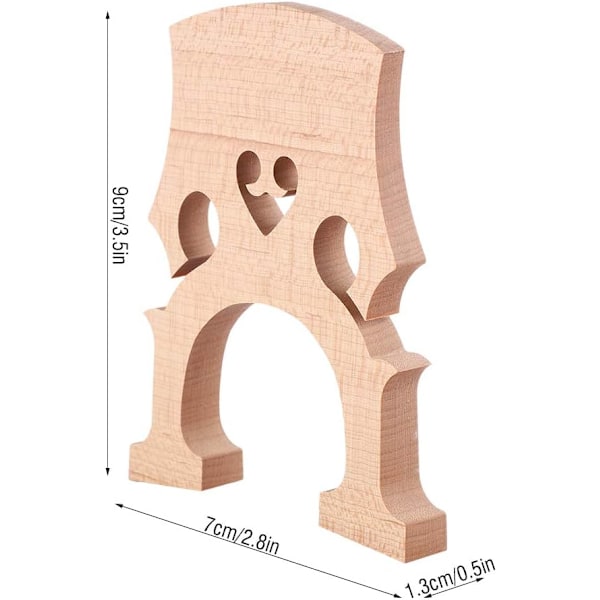 Cellobro Replacement i Højstyrke Ahorn, Tilbehør til 1/2 1/4 1/8 Cello