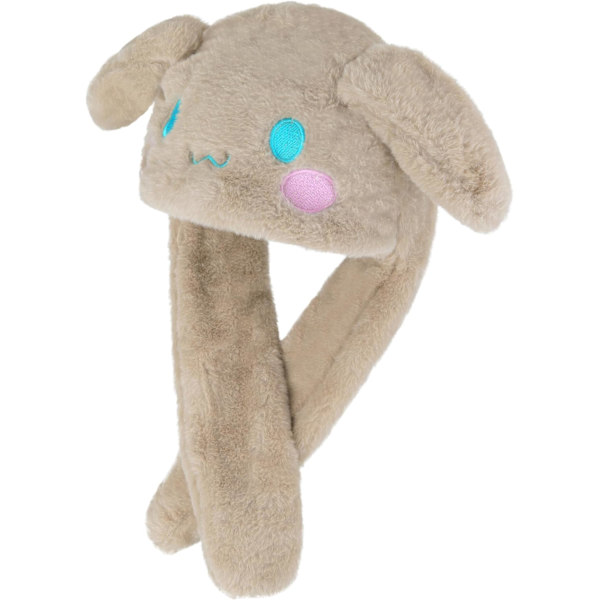 Anime Hvit Hundøre Bevegelig Hoppende Lue Fluffy Beanie Beanie Myk Varm Vinter Hodeplagg Søte Huer For Kvinner c c