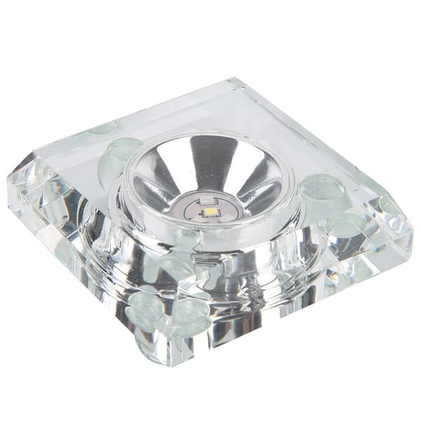 7 Farver Mini 3D Krystal LED Lysbase Display Stativ til Hjemindretning med USB-kabel