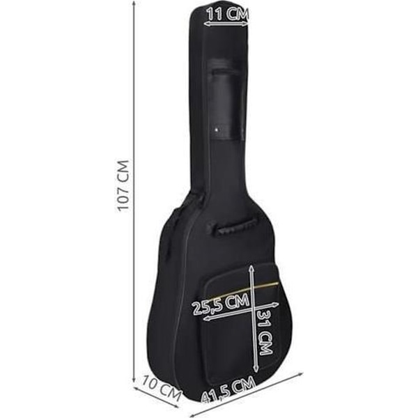 Robust gitarrväska - gitarrfodral - gitarrryggsäck