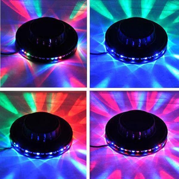 LED Musta RGB Disco Tornado UFO Seinäpesurivalaisin