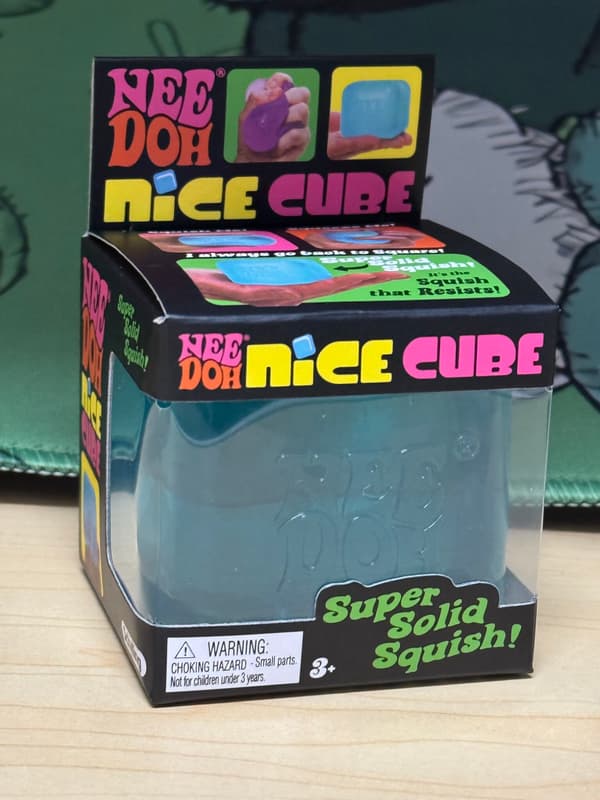 Schylling Nice Cube NeeDoh Stressbold - Sensorisk Legetøj, Angst- og Stresslindring - Superior