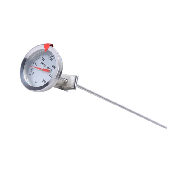12 tum lång rostfri matlagningstermometer med klämma för mat, kött, hemmagjord öl, vin, vattenkokare