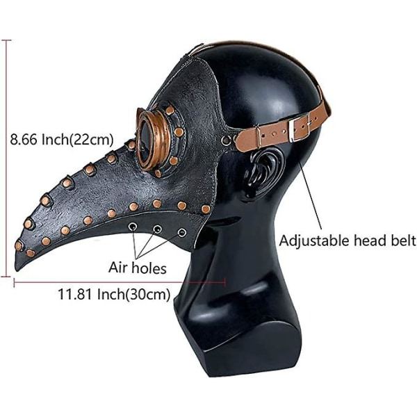 Doktor Peste Maske Ravn Maske, Steampunk Proboscis Næb Maske