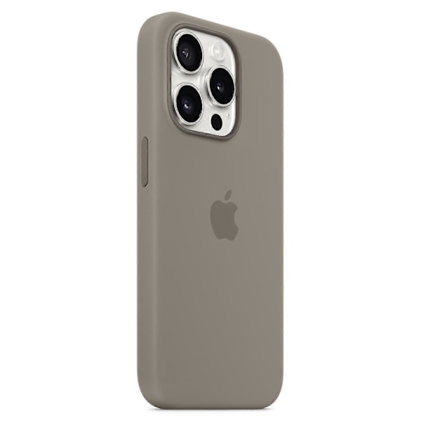 iPhone 15 Pro silikonikuori, MagSafe-yhteensopiva (FMY) Harmaa Grey iPhone 15 Pro