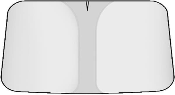 Solskærm til bilrude, Universal solskærm, L, Sølv