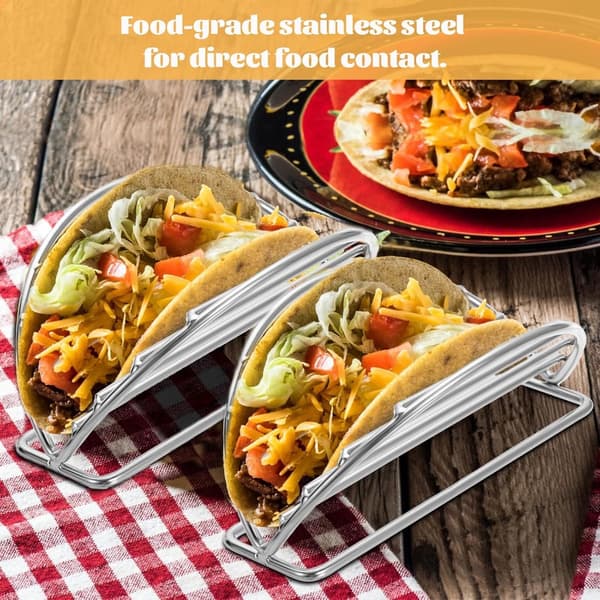 Tårnsett i rustfritt stål, 5 deler tilgjengelig, displaystativ for burrito og tortilla.