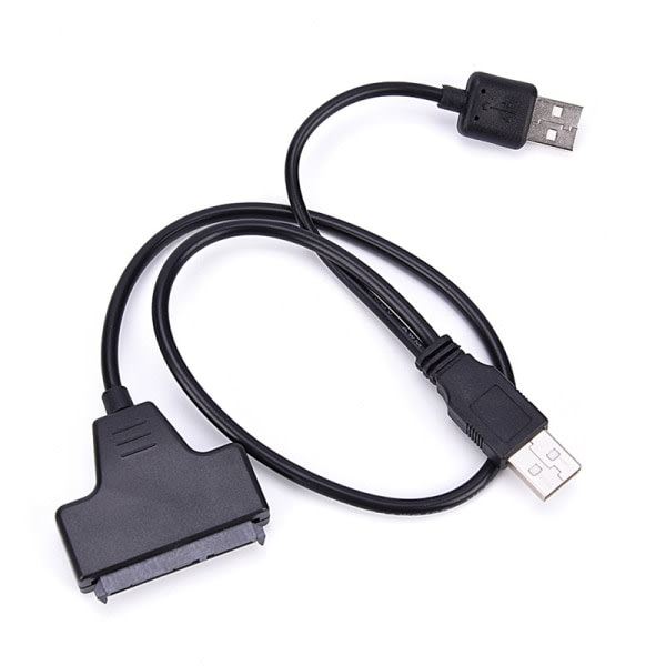 2017 Digital USB 2.0 till SATA-konverteradapterkabel för 2,5 SA Svart 5cm*4cm*1cm