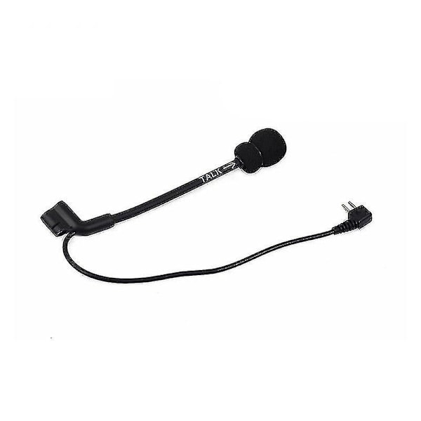Erstatningsbommikrofon kompatibel med Peltor Comtac II/III 2/3 stil headset 2-pinners mikrofon (YJD)