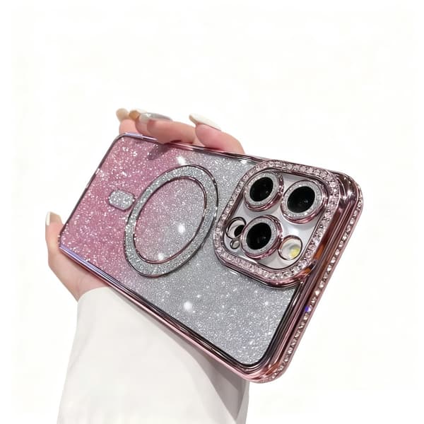 iPhone 12 Pro Max telefoncover, gradient pink