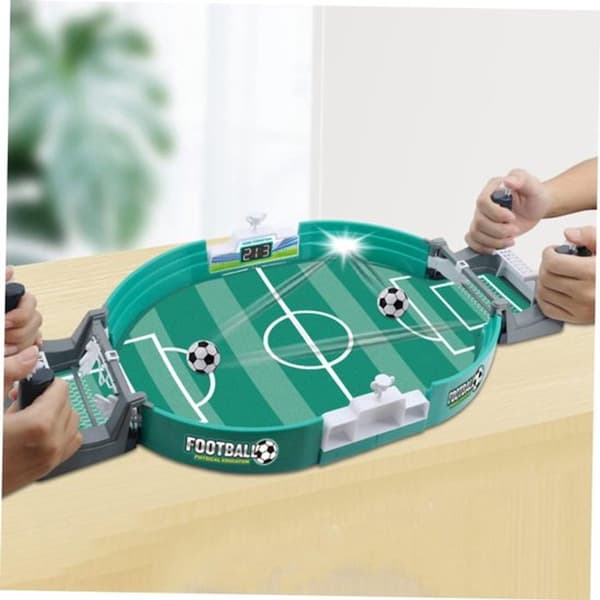1 stk. - Bordfodboldspil - Interaktivt brætspil - Grøn - Inkluderer 6 fodbolde