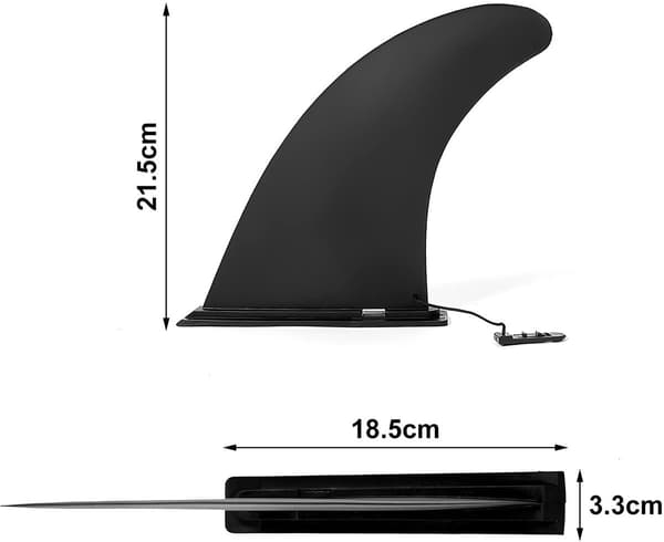 Dailygoods - Surfebrettfinne 20cm - Forsterkede erstatningsfinner - Sup